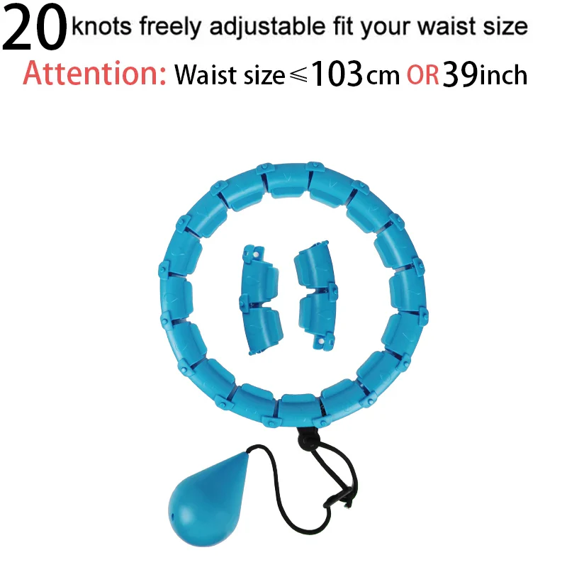 Smart Weighted Hula Hoop for Adults – Adjustable Waist Trainer & Fat Burning Fitness Hoop