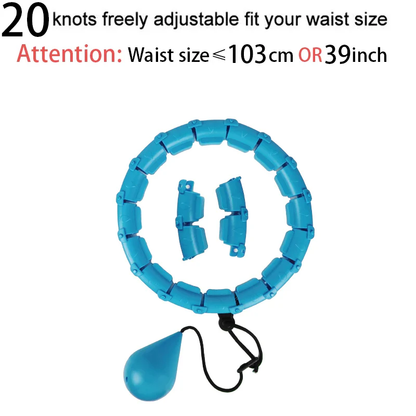 Smart Weighted Hula Hoop for Adults – Adjustable Waist Trainer & Fat Burning Fitness Hoop