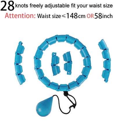 Transform Your Waistline with the 32/20/24/28 Section Adjustable Hoola Massage Fitness Hoop for Effective Weight Loss and Body Shaping