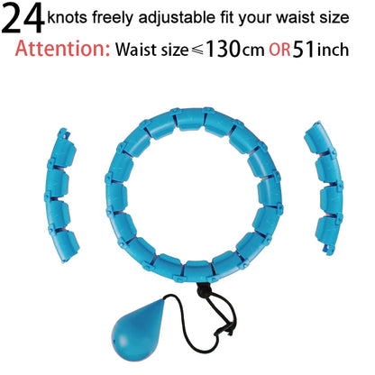 Transform Your Waistline with the 32/20/24/28 Section Adjustable Hoola Massage Fitness Hoop for Effective Weight Loss and Body Shaping